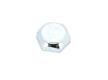 Nut M14 hexagon silver for Puch moped, mokick, moped, Victoria MS 50, MS51
