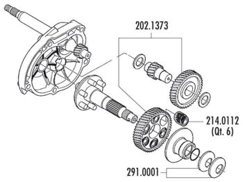 rubber dampers Polini Flexible Coupling - 6 pieces