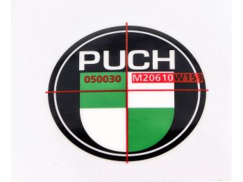 Tank sticker 2 pieces 40mm round for Puch