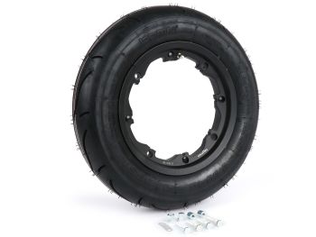 Wheel assembly-BGM Sport, tubeless, Lambretta- 3.50 - 10 inch TL 59S (reinforced) - Wheel assemblyrim 2.10-10 black