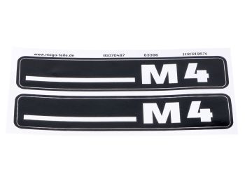 Sticker set MOGA 105mm x 21mm for Hercules M4 moped mokick