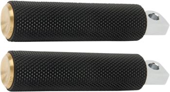 FOOTPEGS - KNURLED - BRASS