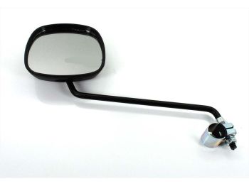 Mirror bumm Black 110x105mm 22mm clamp 200mm rod for Zündapp, Kreidler, Hercules, DKW, Puch, KTM