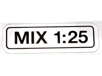 Sticker Tank MIX 1:25 37x12mm for moped, moped, mokick