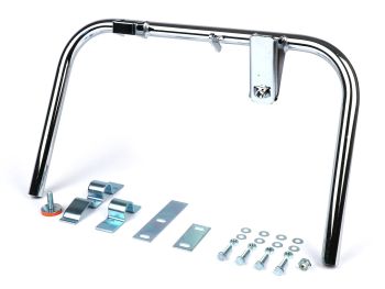 Center stand -BGM PRO Soft Stop V2 System- Vespa Largeframe (10") Sprint150 (VLB1T), Rally180 (VSD1T), Rally200 (VSE1T), GT/GTR125 (VNL2T), TS125 (VNL3T), GL150 (VLA1T) - chrome
