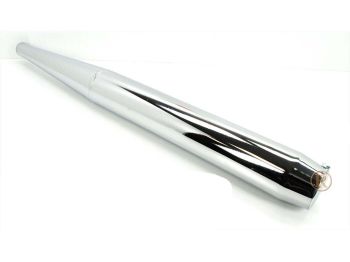 End cap Jamarcol exhaust 32mm 700mm 70mm chrome for Kreidler Florett LF, LH, RMC, Flory, Zündapp CS, KS, GTS, ZD, Hercules, Puch