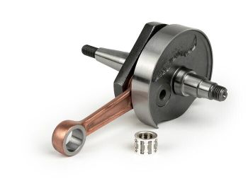 Crankshaft -BGM ORIGINAL Standard (rotary valve)- Vespa V50, PK50 S (Ø 19mm cone)