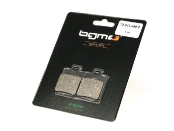 brake pads -BGM 35.6x49mm- Vespa LT 125/150 3V/4T (RP8M), LX/LXV 50-125-150 (ZAPC38, ZAPC68), S 125 3V/4T (ZAPM68), Piaggio NRG MC²/MC³, Piaggio NRG Power DD/DT (ZAPC45), NRG Purejet (ZAPC452), Runner 50 (f), Runner 125-180 (r), Runner 50 Purejet (ZAPC3