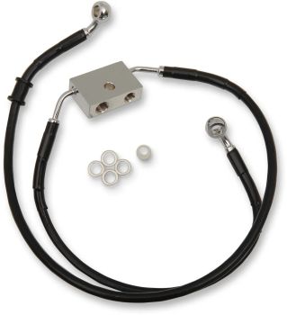 FRT BRAKE LINE XL BK +4