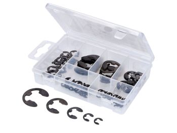 Shaft retaining rings assortment box 3-15mm 94 pieces