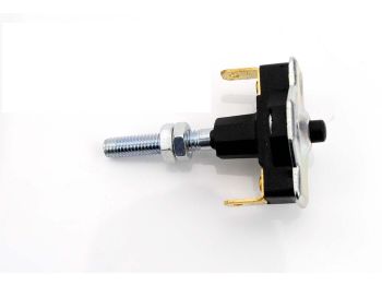 Brake light switch Goebel rear black metal for Zündapp ZE 40, ZD 20, 25 TS, 50 CS 50, Hai R Scooter, RS Super, C Sport, GTS KS Cross, Super Water-cooled, 80, K Kreidler, Puch, KTM, Hercules MK, K, KX, Prima, Ultra, 125 BW