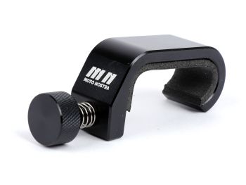 Luggage rack clamp -MOTO NOSTRA, CNC, black shiny-