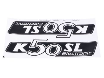 Sticker set MOGA 2 pieces 160mm x 40mm for Hercules K 50 SL Electronic