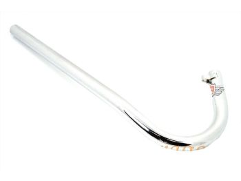 Exhaust manifold chrome 26mm 490mm for DKW Super Hummel, Luxus, Zweirad Union Type 126, Victoria