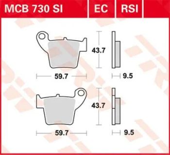 BRAKE PAD ORGANIC OFFROAD