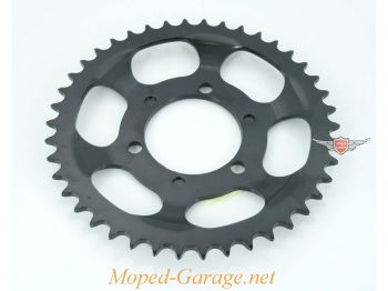 Sprocket Esjot steel 42 teeth black for Zündapp ZX 25, ZL ZE 40, ZS Star 1, 2, KTM, Hercules, Puch, Kreidler