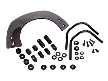 Short tinted windshield with bracket for Vespa Primavera 50, 125, 150
