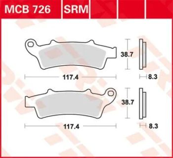 BRAKE PAD SINTER SCOOTER 125+