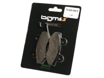 Brake pads -BGM 77.4x42.3/98.8x42.3mm- CAGIVA Elefant i.e. 900cc 1991-1992 (r), DAELIM City Ace 110cc 2006 (), Roadwin 125cc 2003 (), DAELIM 4 wheels ET Quad 250cc 2006 (f/r), HONDA CBF 250cc 2004 (), Dream 50cc 2001 (f/r), NS1 Replica 75cc 1992 (f/r), NS