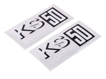 Sticker set KS 50 90x40mm for Zündapp KS 50 Sport Type 517, 530