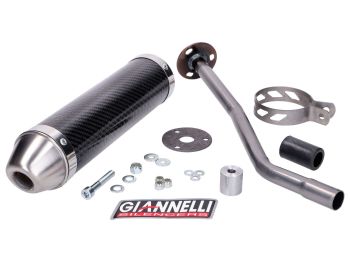 muffler Giannelli carbon for Derbi Senda R 50 99-09, DRD Edition 50 SM 03-07