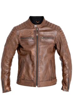JACKET DEXTER LEATHER BROWN 3X