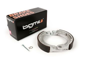 Brake shoes -BGM PRO Ø=127x23 mm- Vespa 8" rear, 1 anchor pin, Vespa Wideframe V1T-V15T (r), V30T-V33T (r), VM (r), VN (r), VL (r), VB (r), VNA1T-VNA2T (r), VNB1T-VNB3T (r), VBA1T (r), VBB1T (r)
