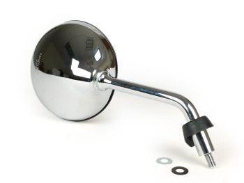 Mirror -MOTO NOSTRA Shorty, chrome, M8x1.25 left-hand thread, left- Piaggio LX50 (ZAPC381, ZAPC383, ZAPC387), LX125 (ZAPM441, ZAPM443, ZAPM681), LX150 (ZAPM444), S50 (ZAPC386), Piaggio Liberty 50 (ZAPC42, ZAPC49) Liberty 125 (RP8M, ZAPM38, ZAPM67), Libert