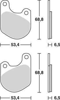 BRAKE PAD TRW MCB511