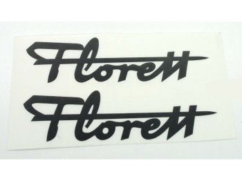 Tank sticker black 120mm x 30mm for Kreidler, Florett