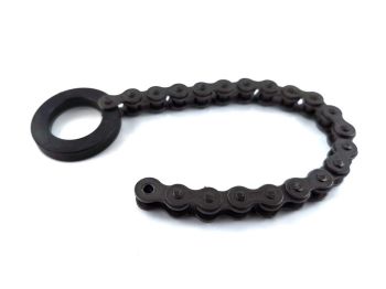 Sprocket ELDI stopping tool chain black for Zündapp KS 50, 80, K SX Kreidler Florett RS, Mustang Hercules 50 Ultra, Ultra 80