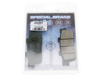 brake pads Polini organic for Peugeot, SYM, TGB