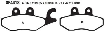 BRAKE PAD SFA ORG SCOOTER