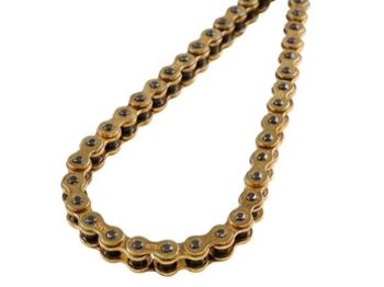drive chain Doppler reinforced golden yellow 415 x 106 for moped