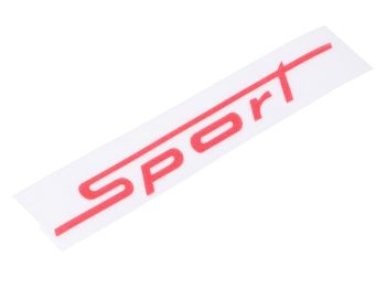 Sticker Sport 90x16mm red for Zündapp KS 50, Sport Combinette