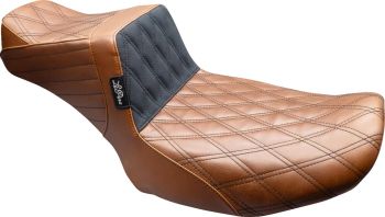 Tailwhip Daddy Long Legs Seat - Brown/Black Double Diamond Stitch