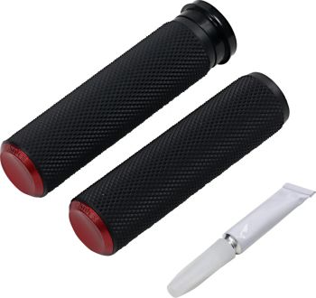 GRIPS - KNURLED - TBW - RED