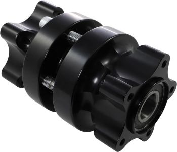 HUB FT DUAL 08-FLT BLK