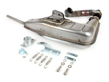Exhaust -BGM PRO Clubman V4.0 for QUATTRINI M210- Lambretta (1st series - 2nd series, 3rd series) - unpainted