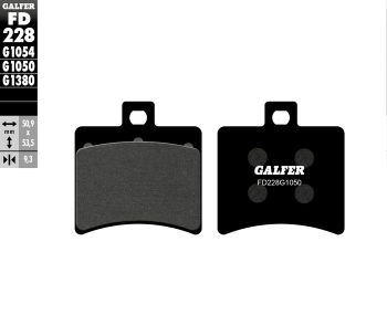 BRAKE PAD SEMI METAL SCOOTER