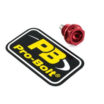 BOLT DRAIN 14X1.5X15 RED