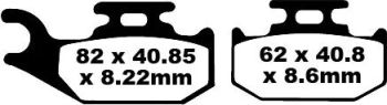 BRAKE PAD CARBON TT DIRT