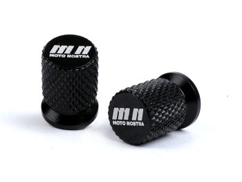 Valve caps -MOTO NOSTRA, CNC, shiny black-