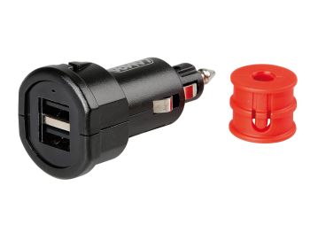USB charger Uni-Tech w/ 2 USB ports - Fast Charge - 2700mA 12/32V