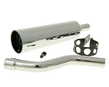 silencer / muffler chromed for Honda MT