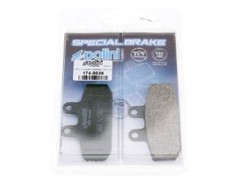 brake pads Polini organic for Aprilia, Honda, Derbi, Malaguti