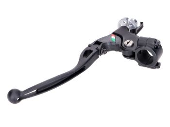 Domino Racing clutch fitting for 22mm handlebars left black 28mm with folding lever for clutch cable