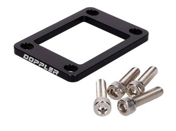 intake manifold spacer Doppler 5mm black for Minarelli AM, Derbi EBE, EBS, D50B