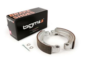 Brake shoes -BGM PRO Ø=127x28mm- Vespa 8" rear, 2 anchor pins, Vespa Super (r)