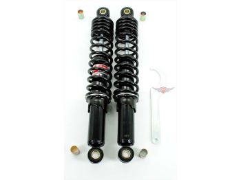 Shock absorber YSS Hydraulic Adjustable 330mm 10mm bushes 20mm width Black for Honda, CB 50